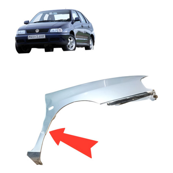 Paralama Dianteiro Direito Com Detalhe Vw Polo Classic 1999