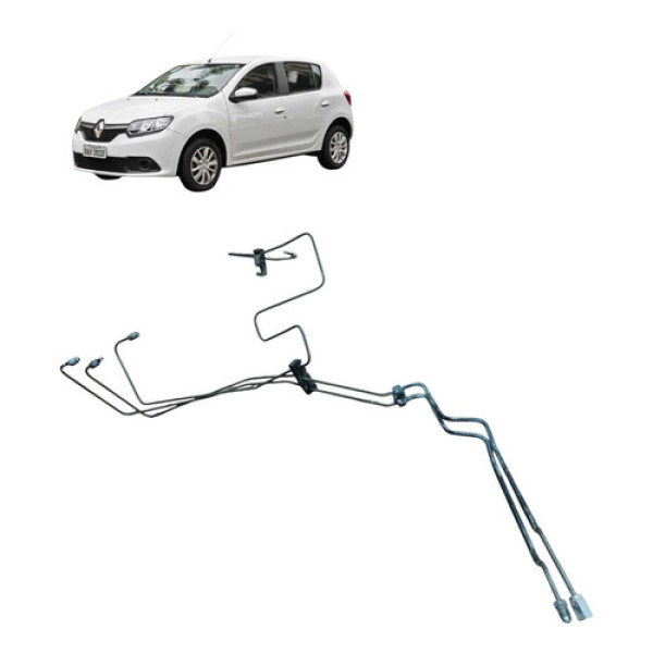  Conjunto Cano De Freio Abs Ld Esquerdo Renault Sandero 2018