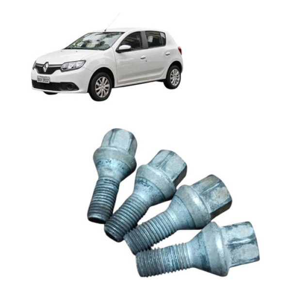  Jogo Parafusos Roda Traseira Direita Renault Sandero  2018