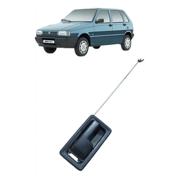 Maçaneta Interna Da Porta Tras Direita Fiat Uno Mille 2003