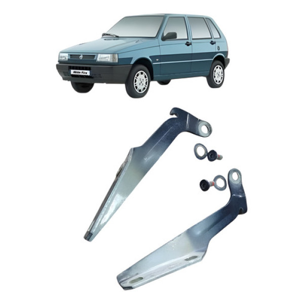 Par Dobradiça Do Capô Fiat Uno Mille 2003