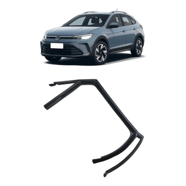 Borracha Canaleta Traseira Direita Volkswagen Nivus 2025 Preta