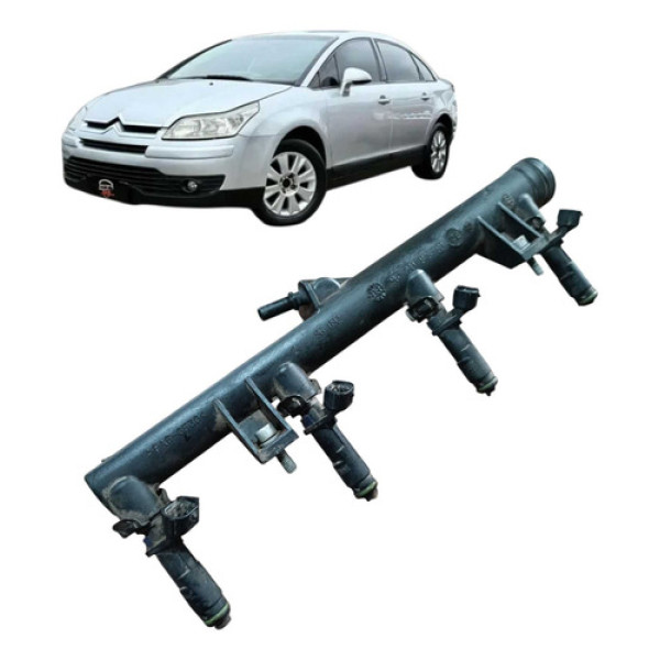 Flauta Com Bico Injetor Completo Citroën C4 Pallas 2008