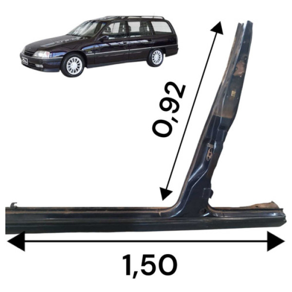 Retalho T Coluna Esquerda Chevrolet Omega Suprema Gls 1995
