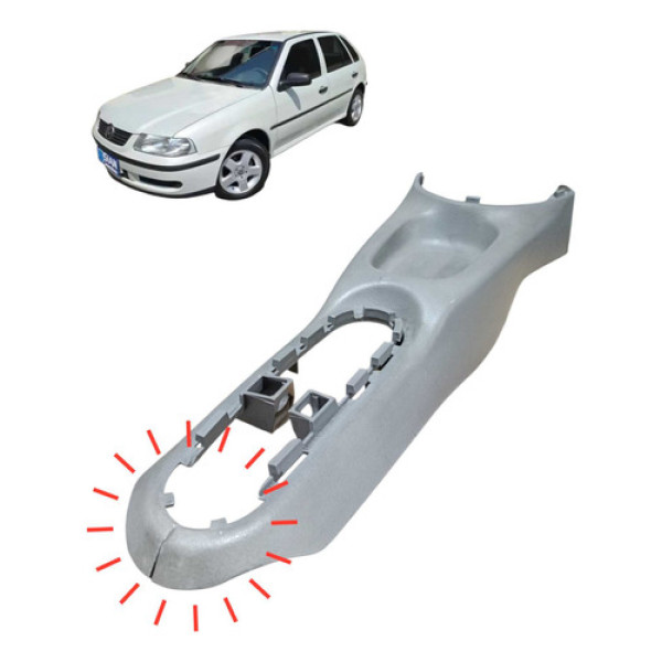 Prolongador Do Console Central Com Detalhes Vw  Gol 2000