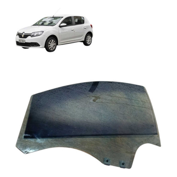 Vidro Da Porta Dianteira Esquerda Renault Sandero  2018