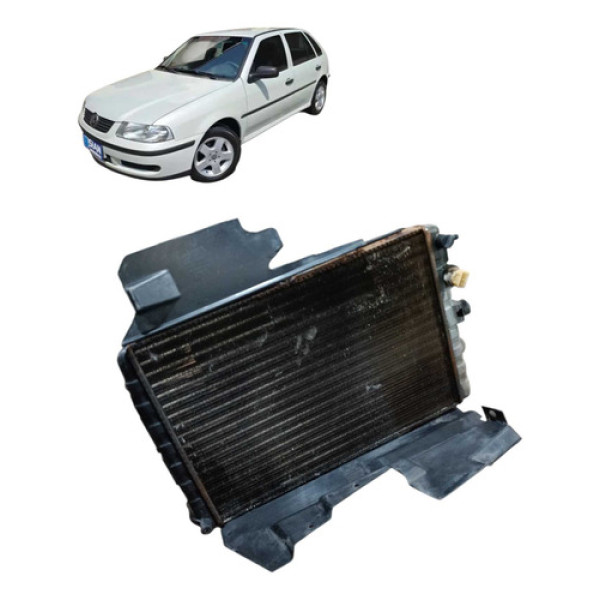 Radiador Completo Com Ventoinha Volkswagen Gol 2000