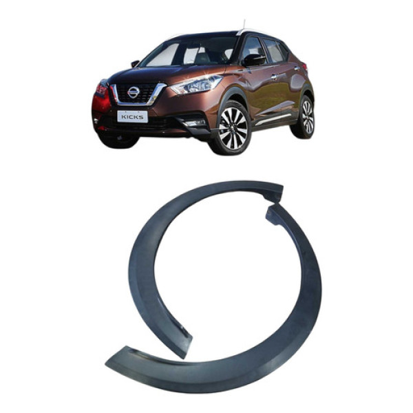 Par De Molduras Para-choque Traseiro Nissan Kicks Ano 2020